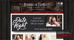 Desktop Screenshot of bloomingtonchophouse.com