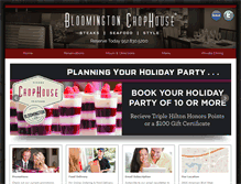 Tablet Screenshot of bloomingtonchophouse.com